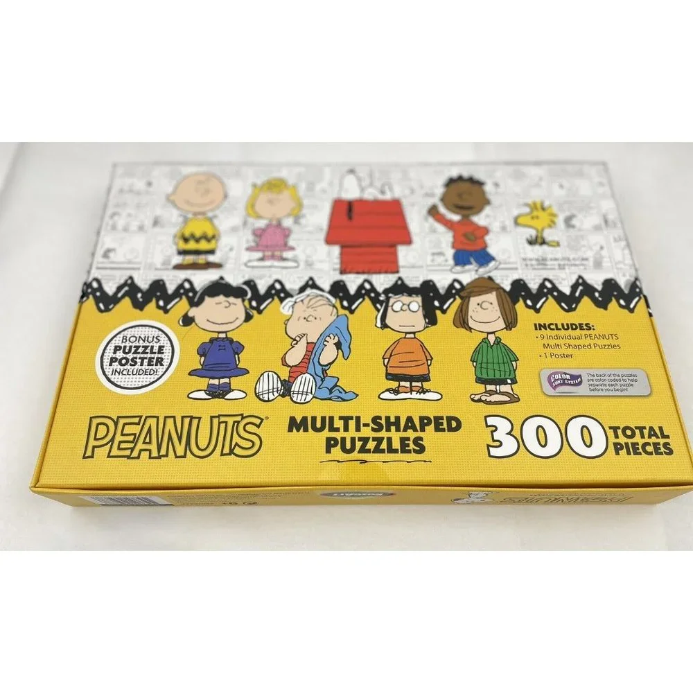ROSEART PEANUTS Multi-Shaped Puzzles 300 Pcs For 9 Age +